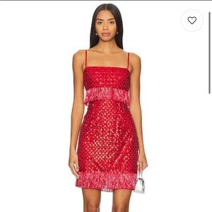 NWT Saylor Caitronia Ruby Red Sequin Mini Dress
